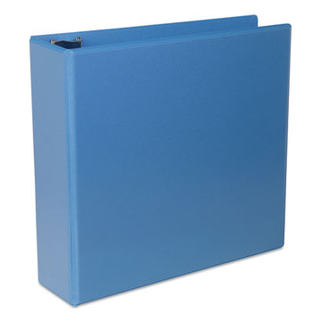 Universal® Deluxe Round Ring View Binder, 3 Rings, 3" Capacity, 11 X 8.5, Light Blue freeshipping - TVN Wholesale